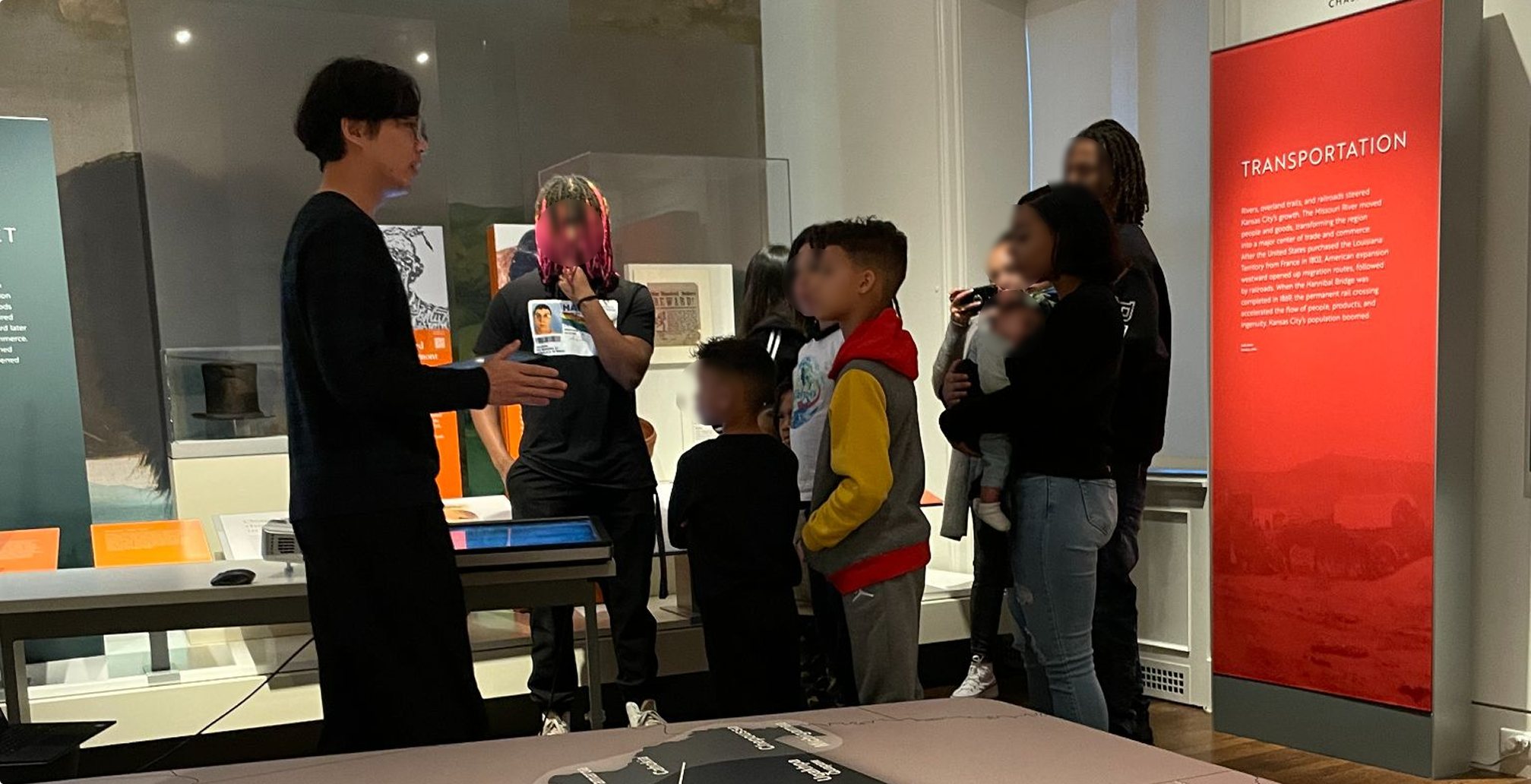 Concept testing at the museum with local middle schoolers
