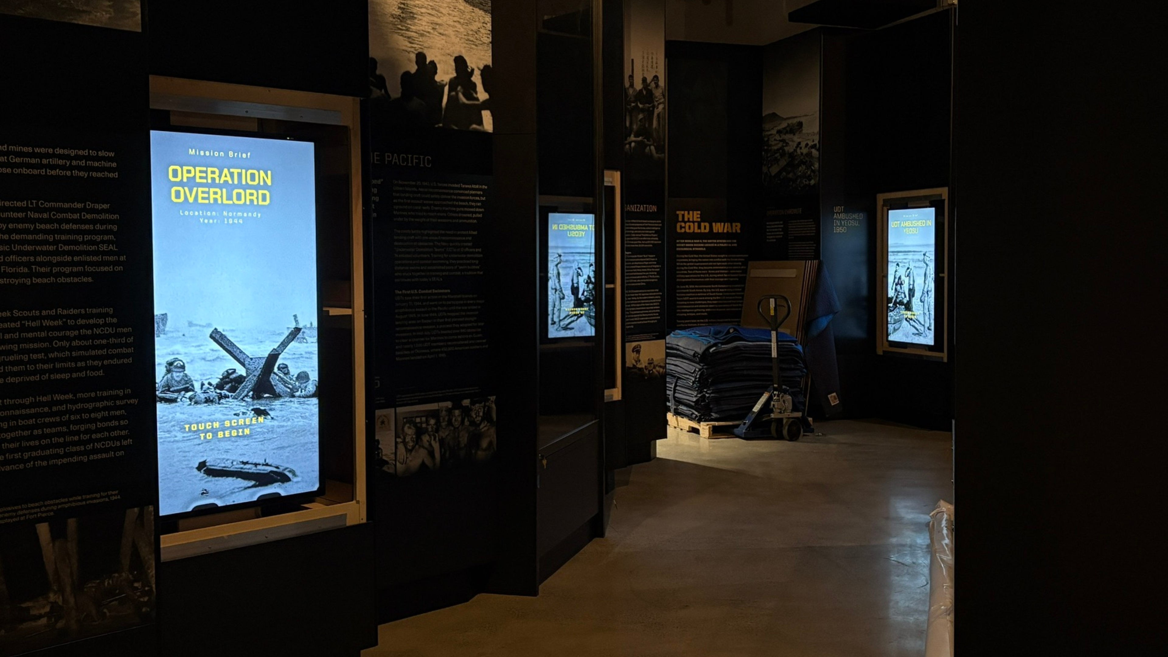 Featured Missions — installed on the exhibit wall